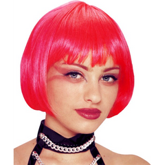 Hot Pink Bob Unisex Wig