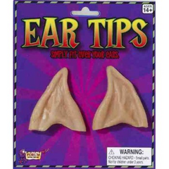 Beige Plastic Pointed Elf Ear Tips