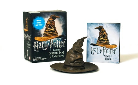 Harry Potter Mini Talking Sorting Hat Collectible w/ Sticker Book