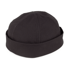 Black Wool Thug Cap