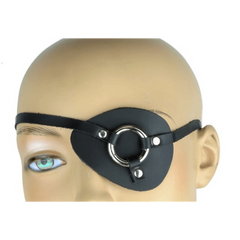 Faux Leather Eyepatch with Ring