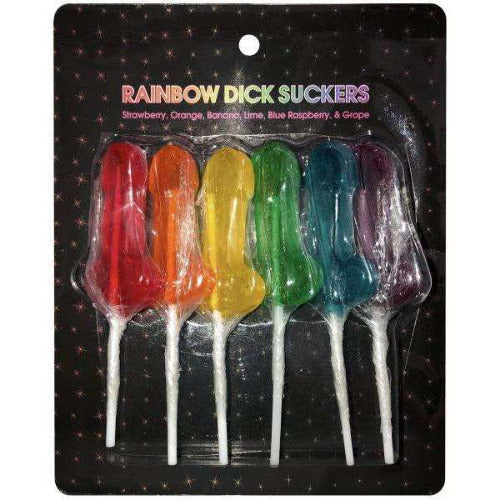 Rainbow Dick Suckers Lollipops