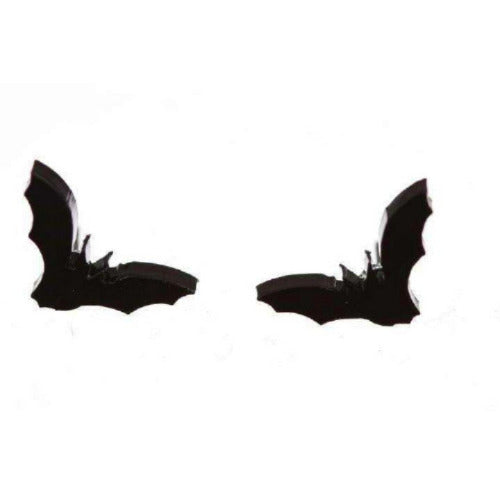 Bat Earrings (Solid Black)