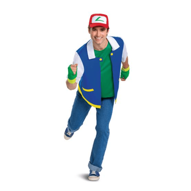Classic Pokémon Ash Ketchum Adult Costume
