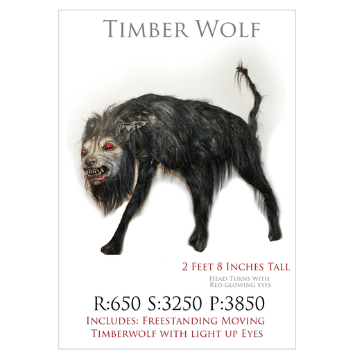 Animatronic Timber Wolf