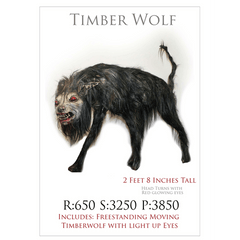 Animatronic Timber Wolf