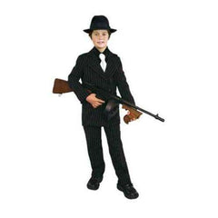 Black Gangster Suit Child Costume