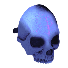Crypto Bitcoin Skull Glow In The Dark Mask
