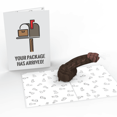 The D Inappropriate 3D Dick Card (Color Variation: Brown)