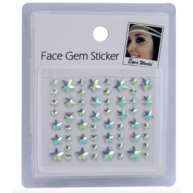 Lucky Stars Iridescent Individual Face Jewels
