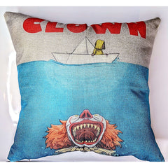 Clown Attack Throw Pillow