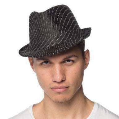 Striped Fedora Hat