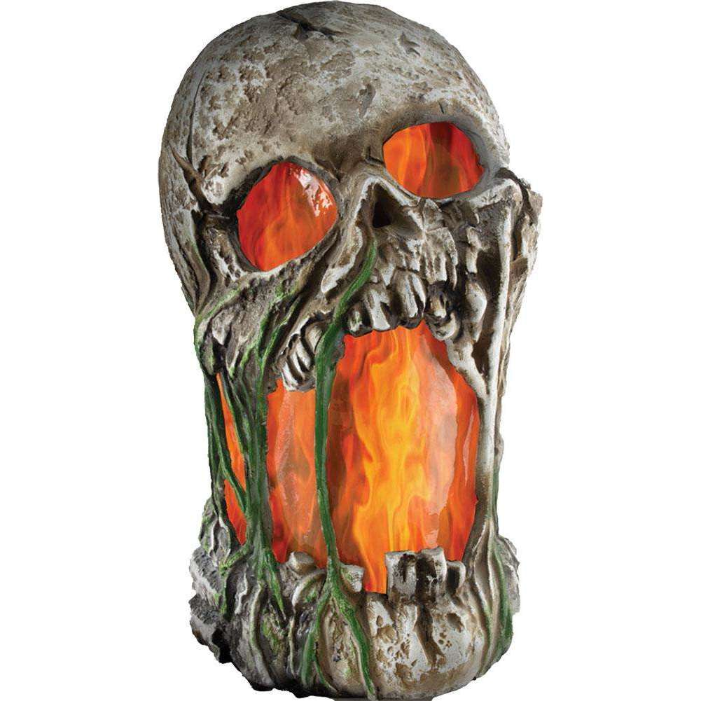 Flaming Rotted Skull