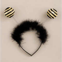 Sequin Bumble Bee Antenna Headband