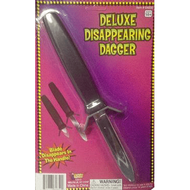 Deluxe Disappearing Dagger with Straight Edge