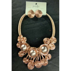 Swirly Necklace & Earring Set