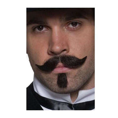 Authentic Western Gambler Brown Moustache