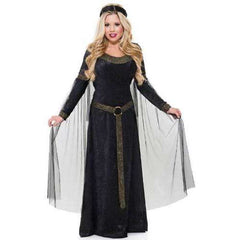 Renaissance Lady Deep Purple Gown Women's Adult Costume