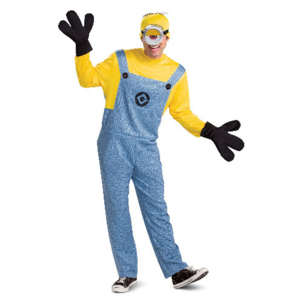 Brand New Despicable Me Minions Movie Minion Deluxe Adult Costume (Stuart)