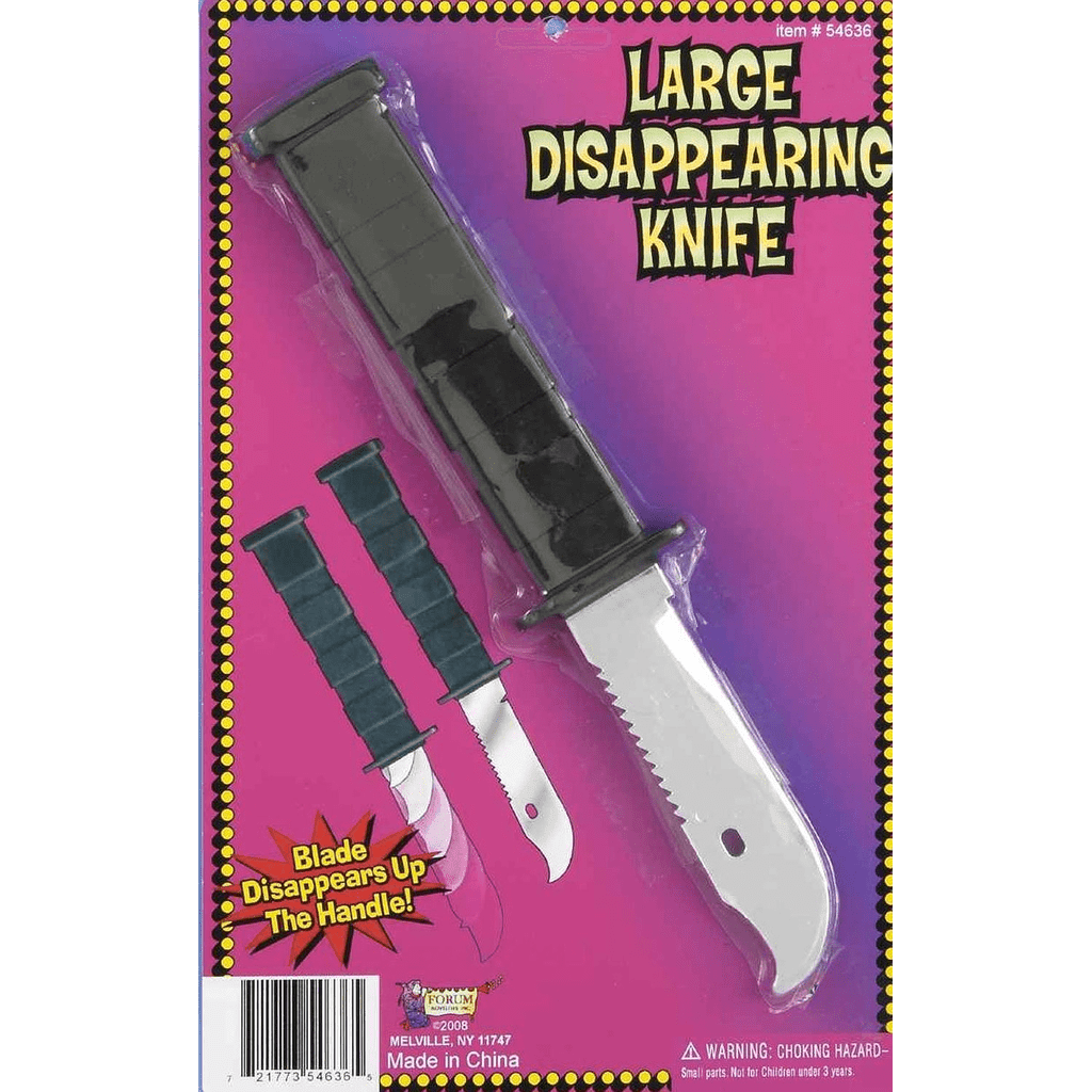 Deluxe Retractable Fake Knife