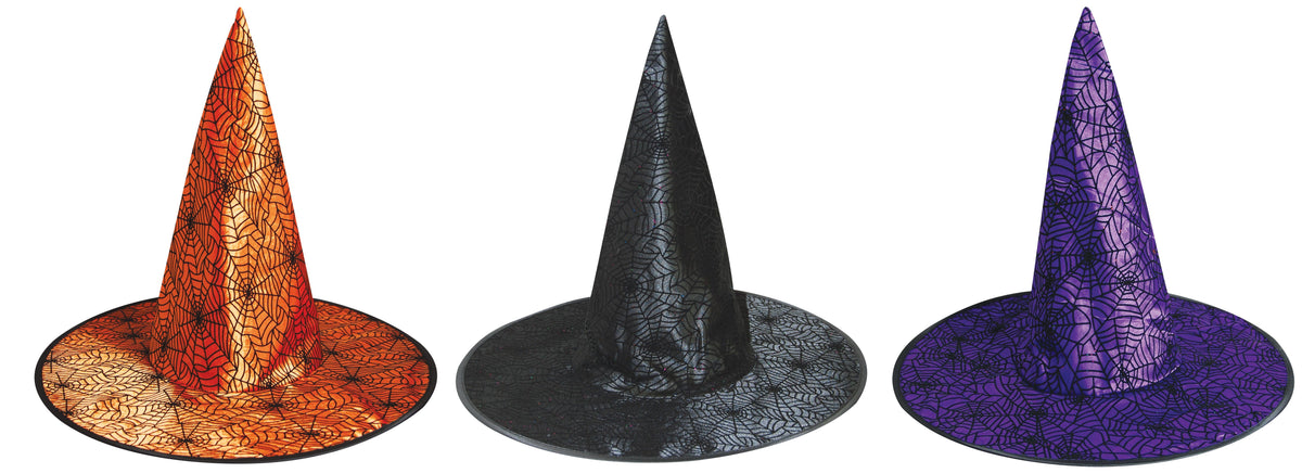 Spiderweb Pattern Witch Hat
