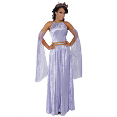 Lavender Lady in Waiting Full Length Dress Adult Costume