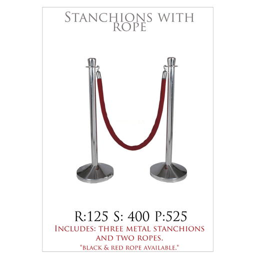 Stanchions with Rope