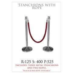 Stanchions with Rope