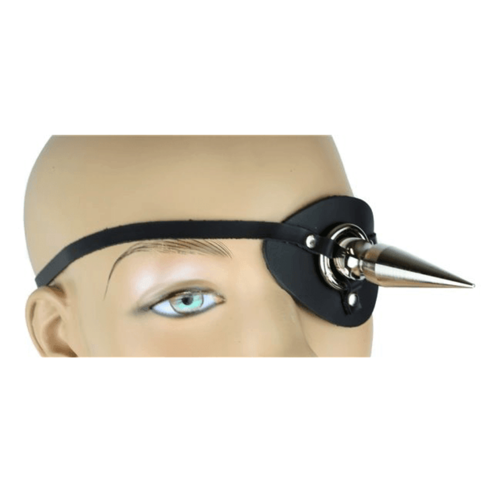 Faux Leather Eye Patch with Spike