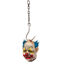 Decapitated Chunky Clown Head On Hook Prop