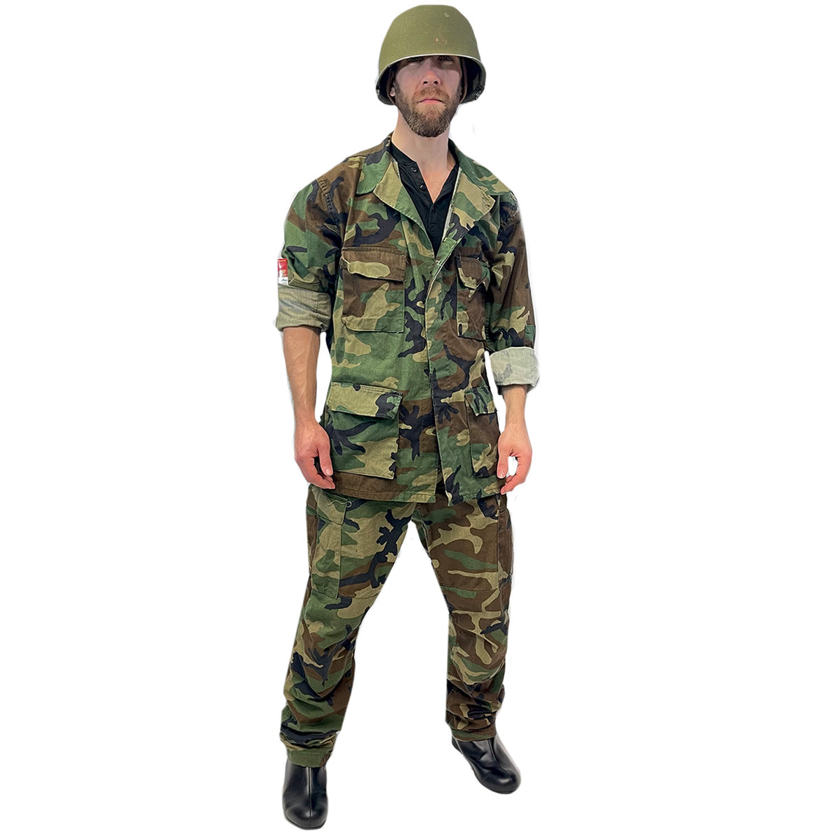 Original Military Jungle Camoflauge Uniform Adult Costume
