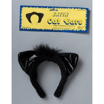 Lame’ Black Cat Ears