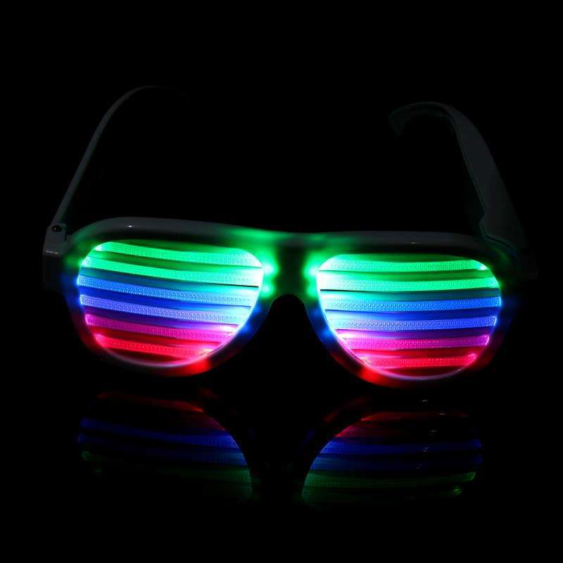 Ricaricabile LED Suono Reattivo Occhiali Rave - Italy Ricaricabile LED Suono Reattivo Occhiali Rave - Italy