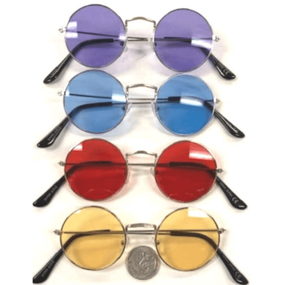 Lennon Sunglasses In Assorted Colors, Silver Frames