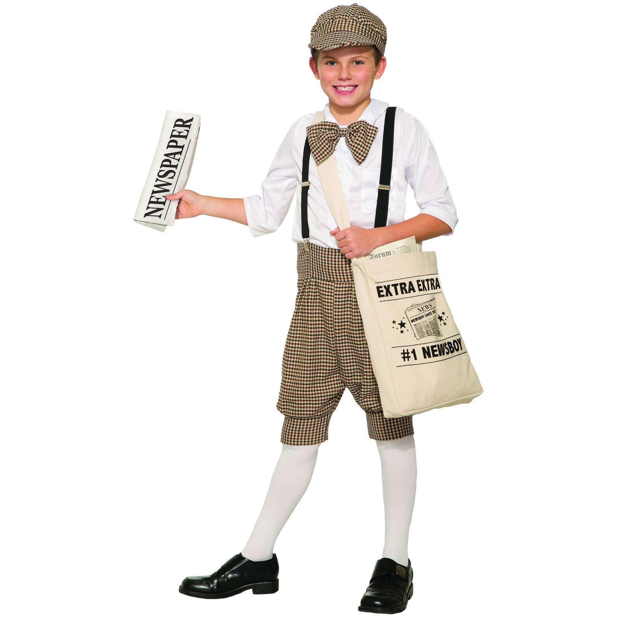 Old Time Newsboy Child Costume