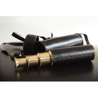 Retractable Telescope & Leather Case
