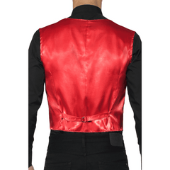 Dapper Red Sequin Adult Vest
