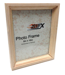 Balsa Wood and Breakaway Glass 8x10 Picture Frame Smashable Stunt Prop - NATURAL - Natural