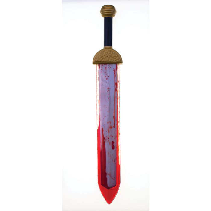 21" Realistic Looking Plastic Bleeding Short Sword