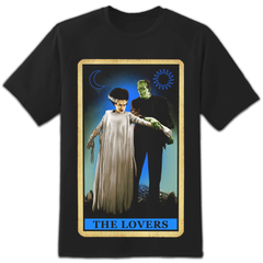 Bride & Frankenstein Tarot Card Men's T-Shirt