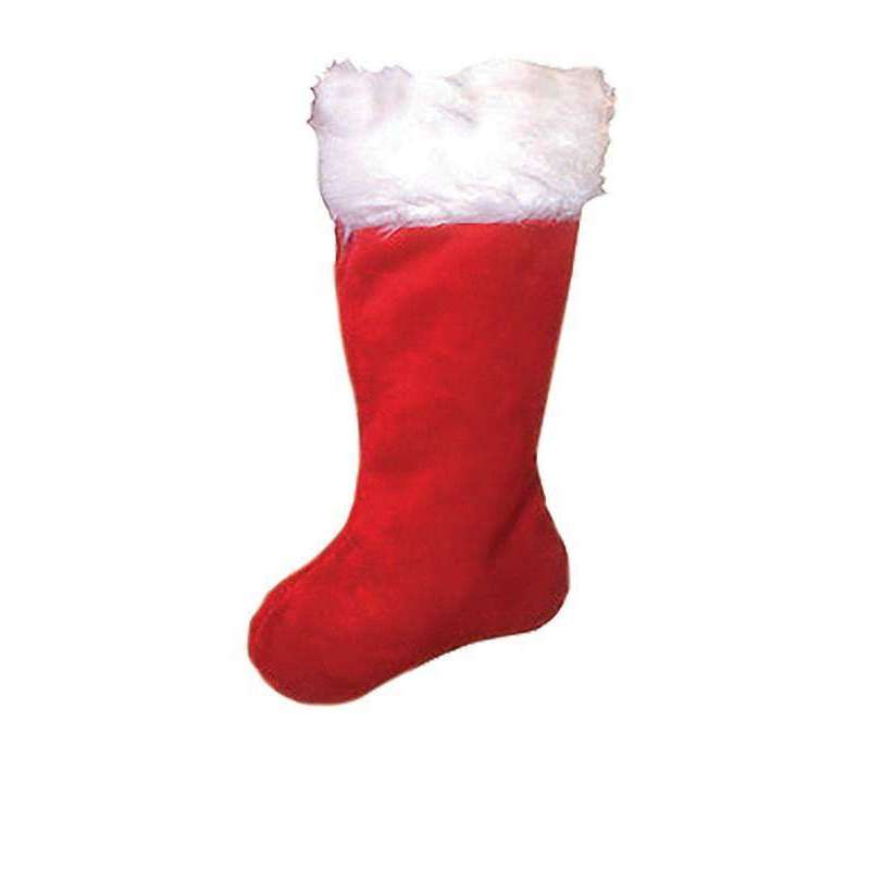 19 inch Red Regal Plush Christmas Holiday Stocking