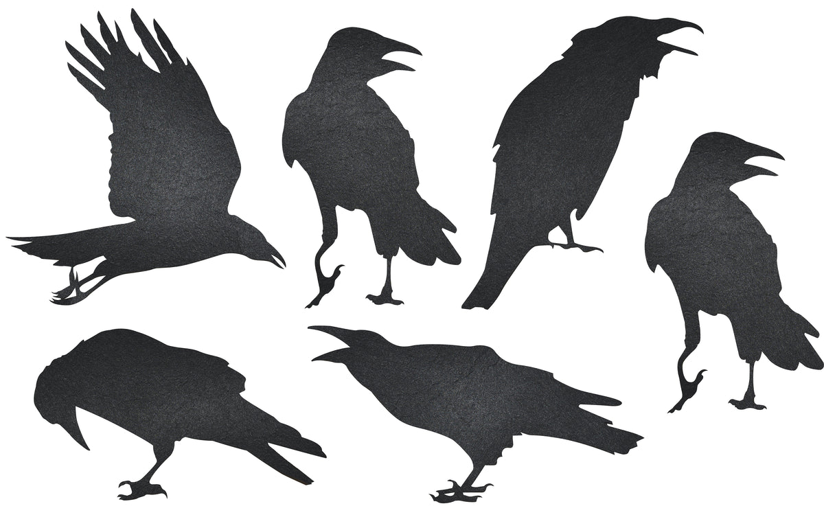 12" Crow Stickers