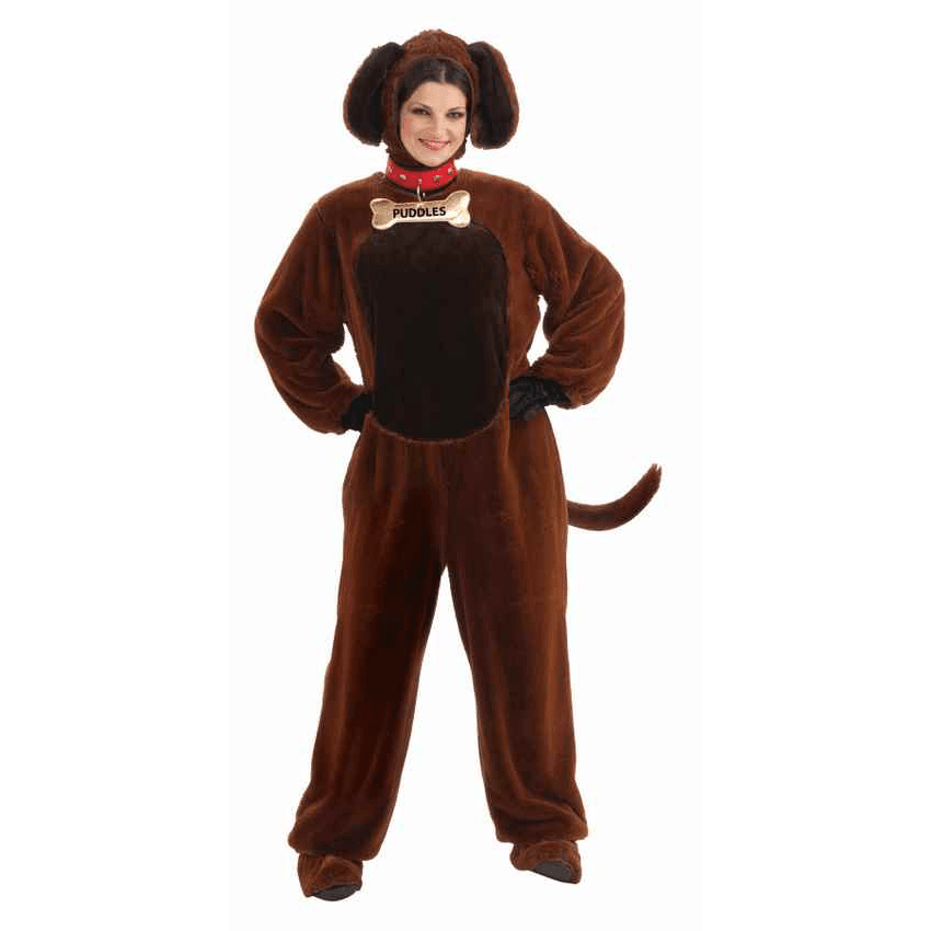 Puddles the Puppy Plush Brown Adult Costume