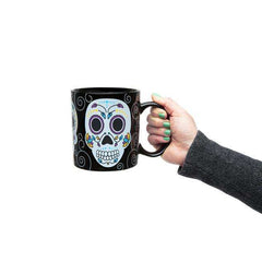 Color Changing Sugar Skull Coffee Mug