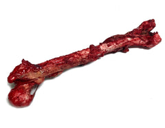 Bloody, Grisly Femur Bone Special Effects Prop with Realistic Skin and Gore
