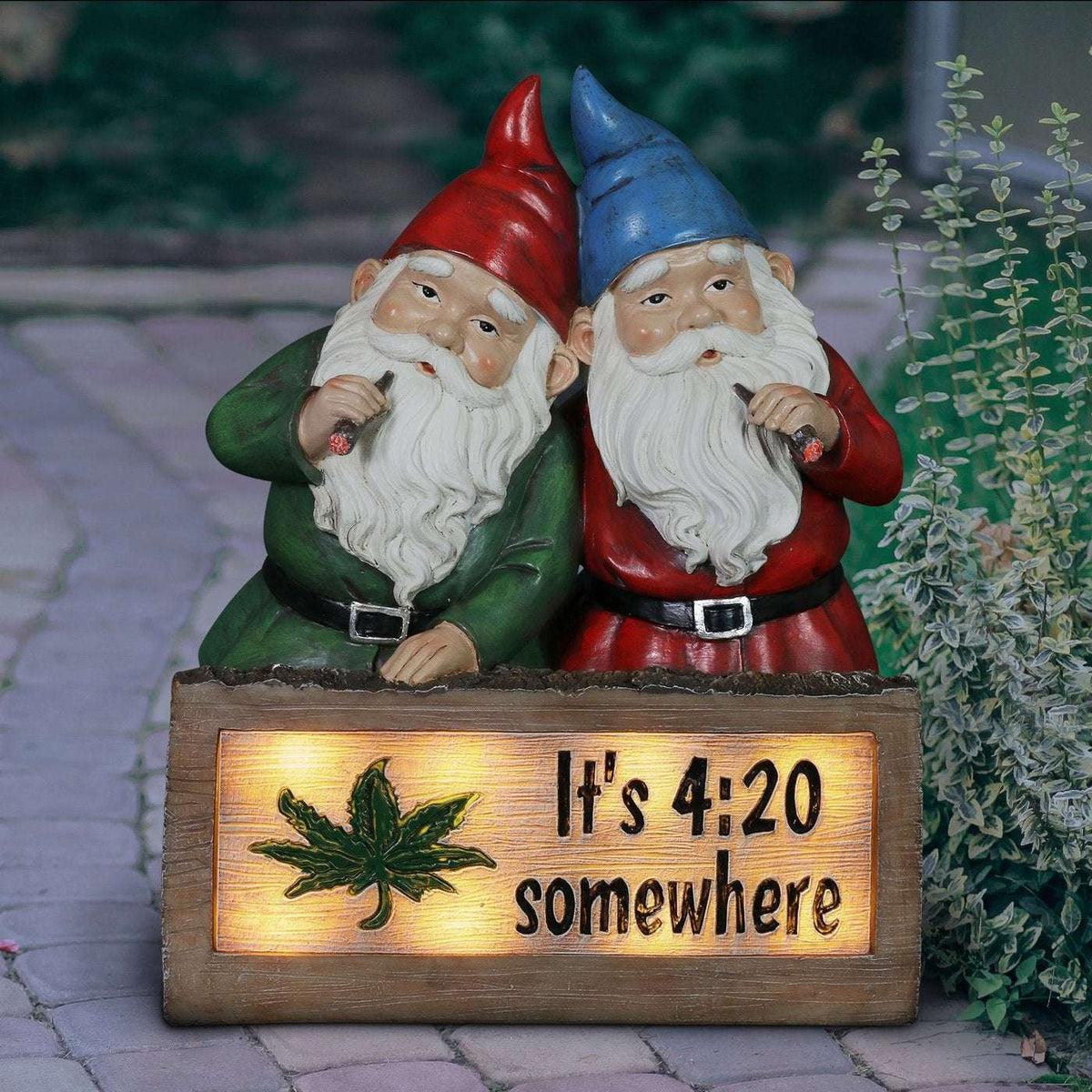 Solar Good Time 4:20 Sign Gnomes
