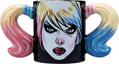 Harley Quinn 3D Pigtails Coffee Mug