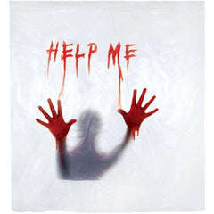 Bloody Help Me Shadow Shower Curtain