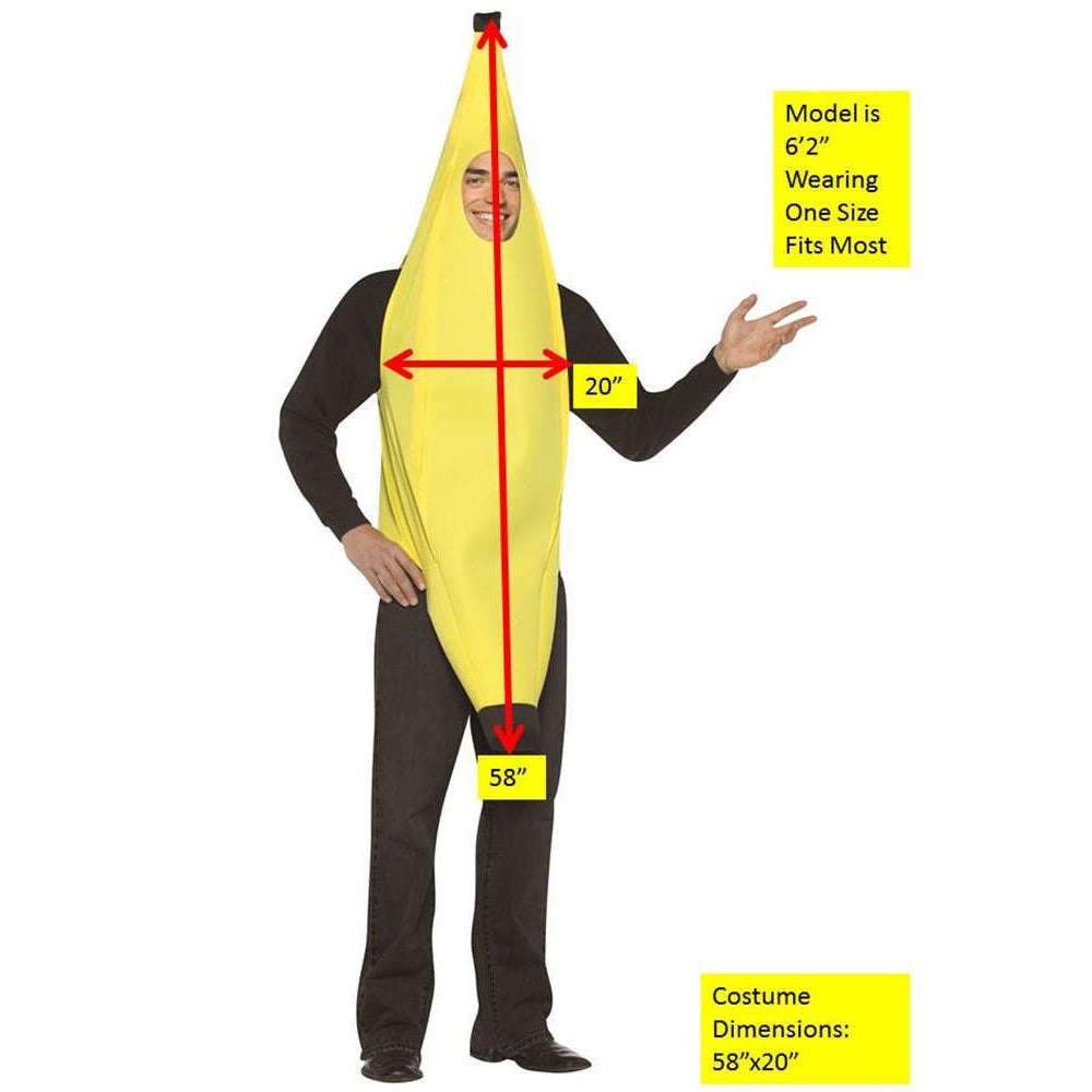 Banana Adult Costume AbracadabraNYC Banana Adult Costume AbracadabraNYC