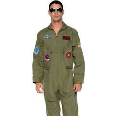 Top Gun Men's Fighter Pilot Flight Suit Adult Costume